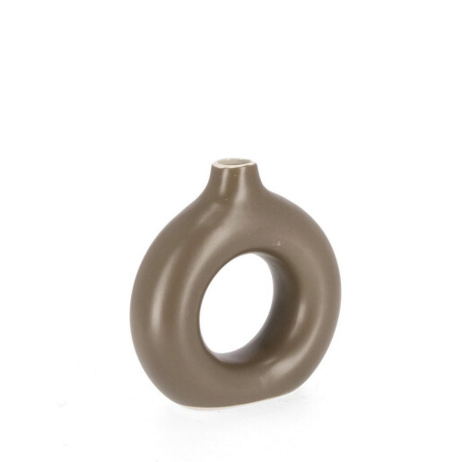 Vaza flori piatra maro Odino 18.5x6x19h