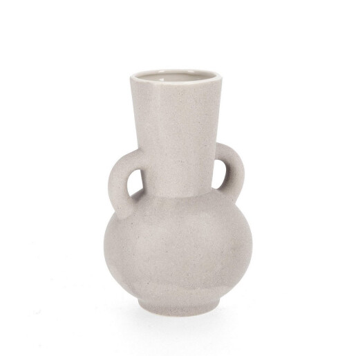 Vaza flori piatra gri Azeban 14.5x14.5x23h