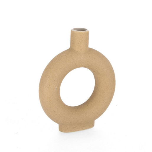 Vaza flori piatra maro Lytir 19x5x23h