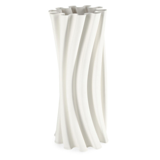 Vaza flori ceramica alba Haylee Ø20x47h
