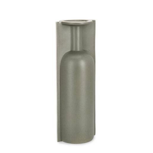 Vaza flori ceramica gri Izumo 13x9.5x35.5 cm