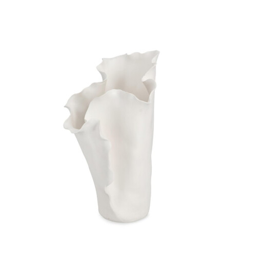 Vaza flori ceramica alba Minde 29x24,5x38,5h