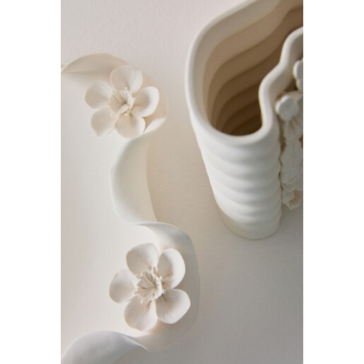 Bol decorativ ceramica alba Minde Ø32x7h