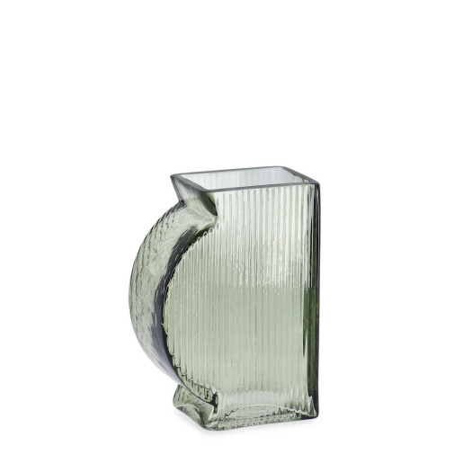 Vaza flori sticla verde Tae 10.7x5.8x15.5h
