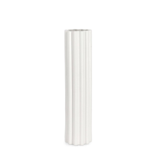 Vaza flori ceramica alba Holaf Ø15x61h