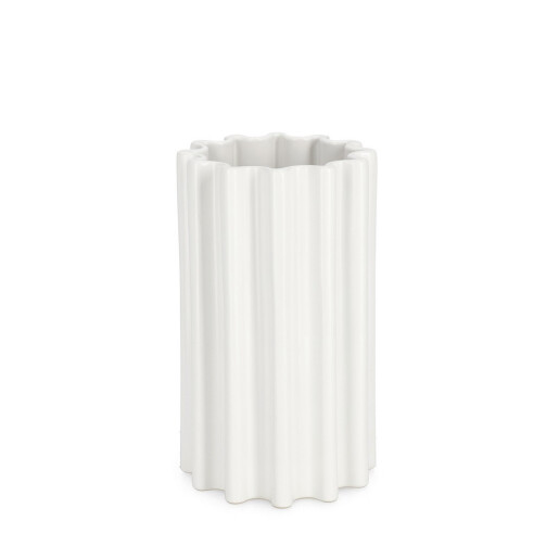 Vaza flori ceramica alba Holaf Ø11,5x20h