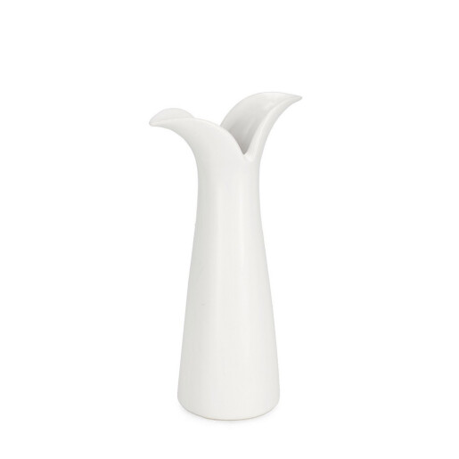 Vaza flori ceramica alba Yoshi Ø6,5x11x19,5h