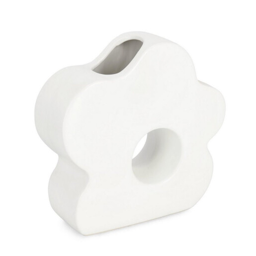 Vaza flori piatra alba Flower 22x8x21h