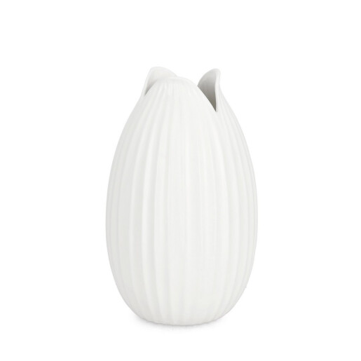 Vaza flori ceramica alba Devlyn Ø20x33h