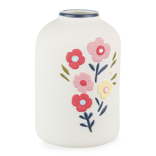 Vaza flori portelan multicolora Floryn 12.8/13.5x19.2 cm