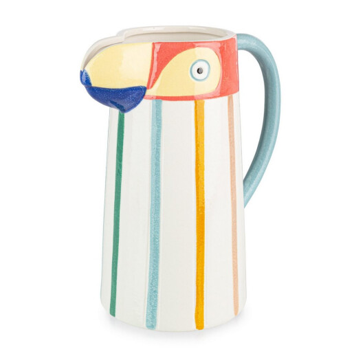 Carafa decorativa ceramica multicolora Toucan 21x12,8x23,5h
