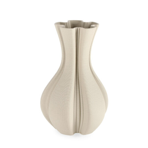 Vaza flori ceramica bej Reiko Ø17x29h