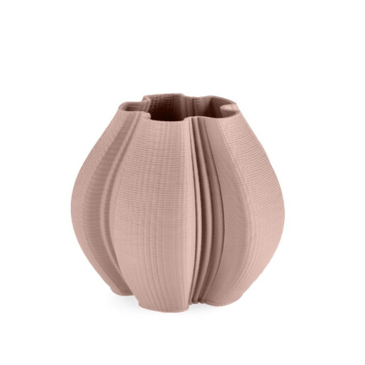 Vaza flori ceramica roz Reiko Ø25x23h