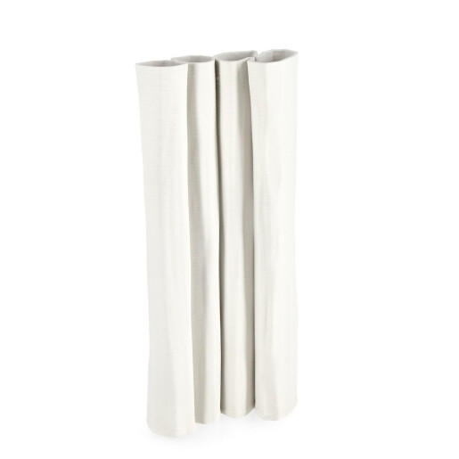 Vaza flori ceramica alba Reiko 15x8x33h