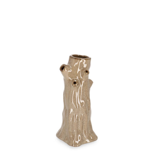 Vaza flori ceramica maro Trunchi Copac 12,5x12x25h