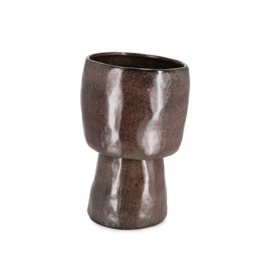 Vaza flori piatra maro Pavlos Ø24,5x37h