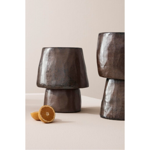 Vaza flori piatra maro Pavlos Ø24,5x37h