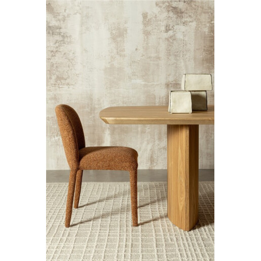 Vaza flori piatra alba maro Nikos 19,5x19,5x25h