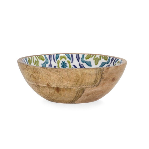 Bol lemn mango email Majolicas Ø18x6h