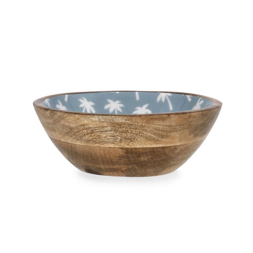 Bol lemn mango email Palms Ø18x6h