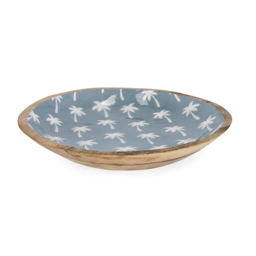 Bol lemn mango email Palms Ø38x6,5h