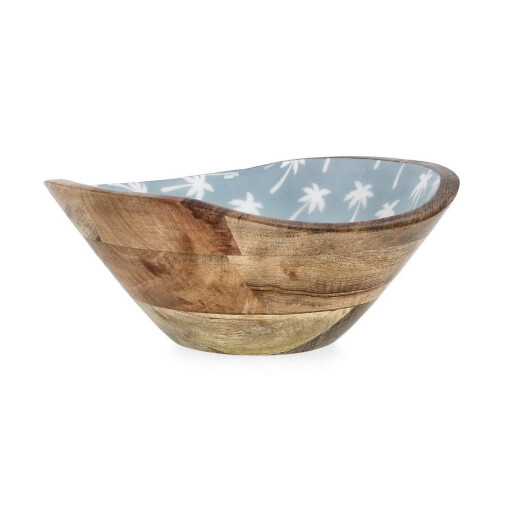 Bol lemn mango email Palms 24x20x9,5h