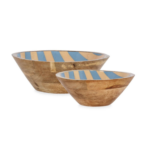 Set 2 boluri lemn mango email Chill Ø25x7h; ø30x9h