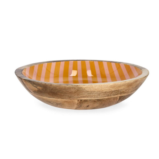 Bol lemn mango email Relax Ø24x9,5h