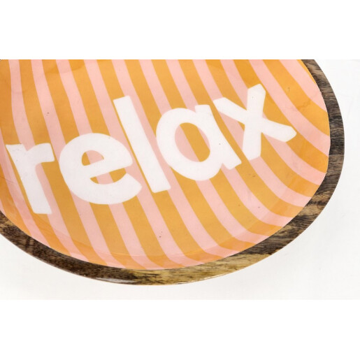 Bol lemn mango email Relax Ø38x6,5h