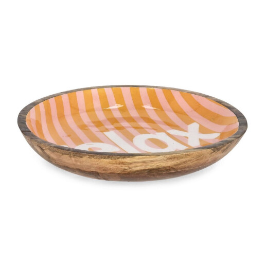 Bol lemn mango email Relax Ø38x6,5h