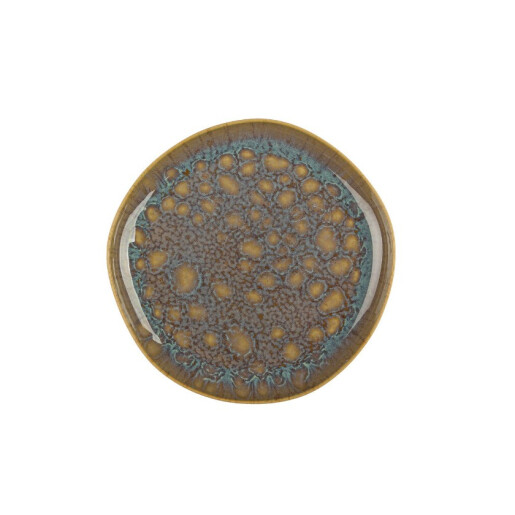 Set 6 farfurii piatra multicolora Queluz 22x21,5x2,7h