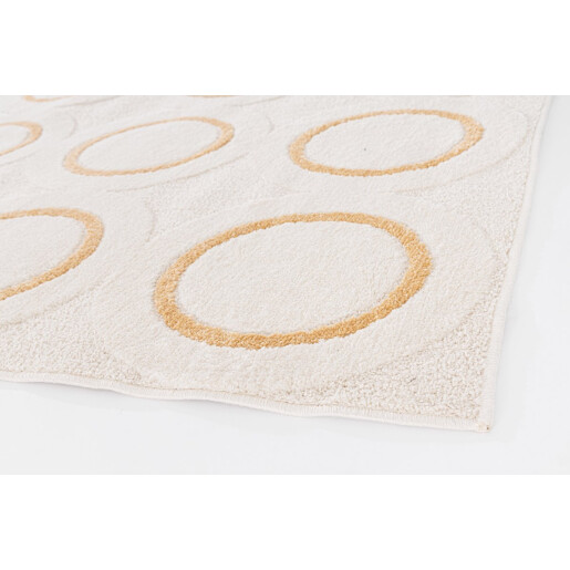 Covor textil crem galben Zina 200x290x0.9 cm