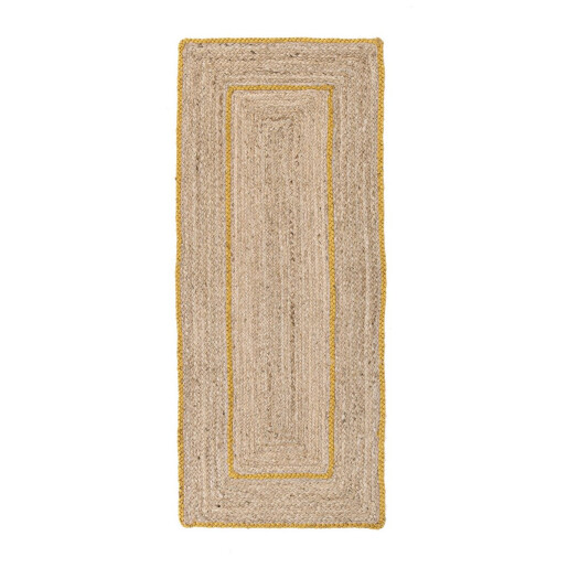 Covor iuta natur galbena Ankit 60x150 cm