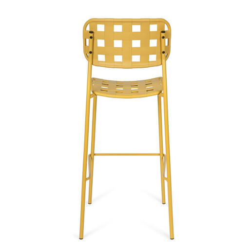 Set 4 scaune bar otel ocru Clover 52x45x109 cm