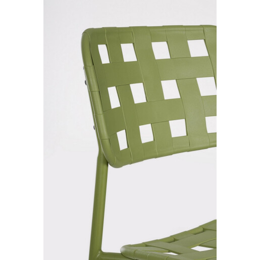 Set 4 scaune bar otel verde Clover 52x45x109 cm