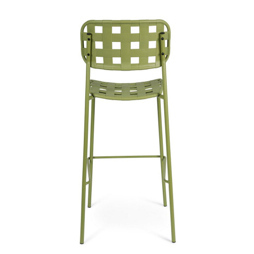 Set 4 scaune bar otel verde Clover 52x45x109 cm