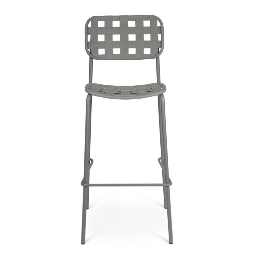Set 4 scaune bar otel gri Clover 52x45x109 cm