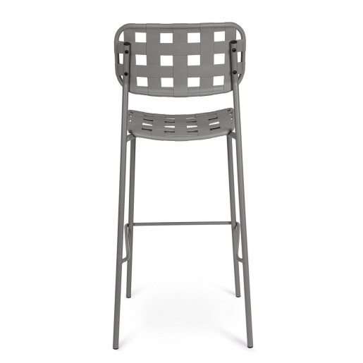 Set 4 scaune bar otel gri Clover 52x45x109 cm