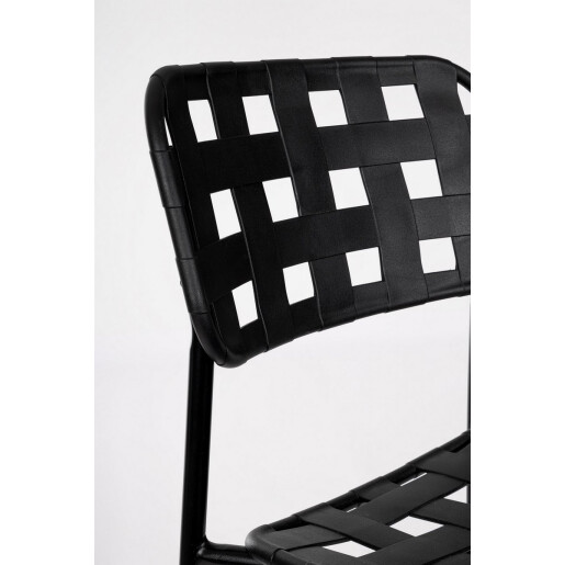 Set 4 scaune bar otel negru Clover 52x45x109 cm
