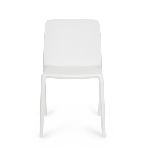 Set 4 scaune polipropilena alba Chloris 50.5x42x82 cm