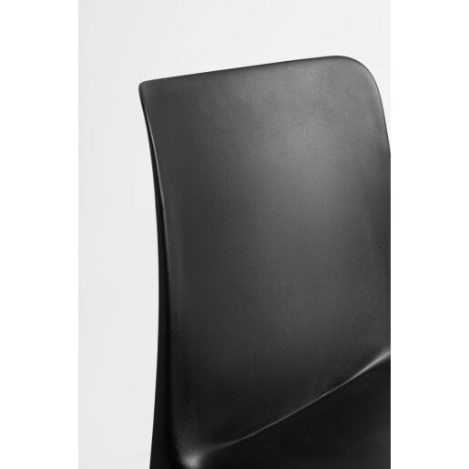 Set 4 scaune polipropilena negru Chloris 50.5x42x82 cm