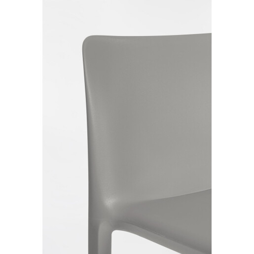 Set 4 scaune bar polipropilena gri Chloris 48x44x102 cm
