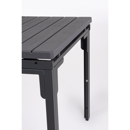 Masa extensibila gradina, terasa otel gri charcoal Sarita 240/180x89.5x77.5/73.5h