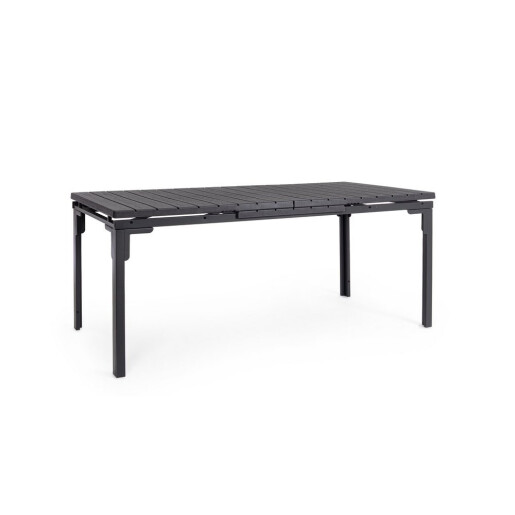 Masa extensibila gradina, terasa otel gri charcoal Sarita 240/180x89.5x77.5/73.5h