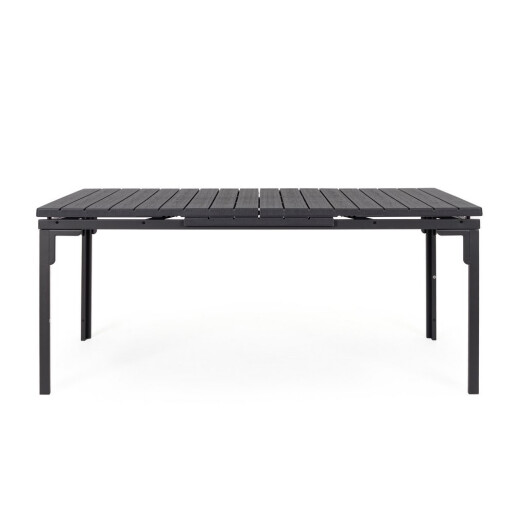 Masa extensibila gradina, terasa otel gri charcoal Sarita 240/180x89.5x77.5/73.5h