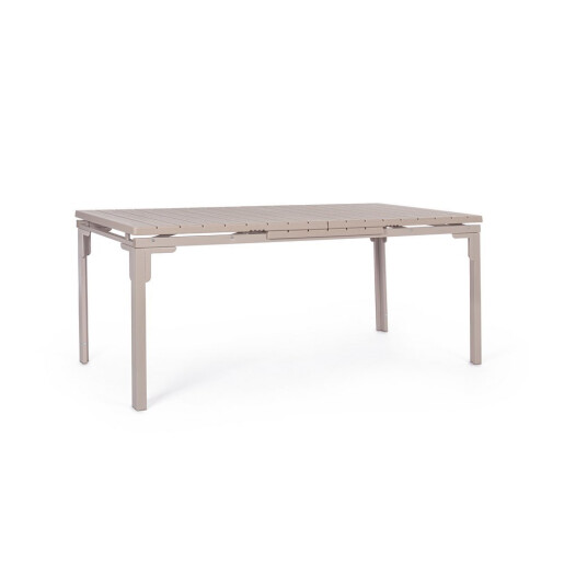 Masa extensibila gradina, terasa otel taupe Sarita 240/180x89.5x77.5/73.5h