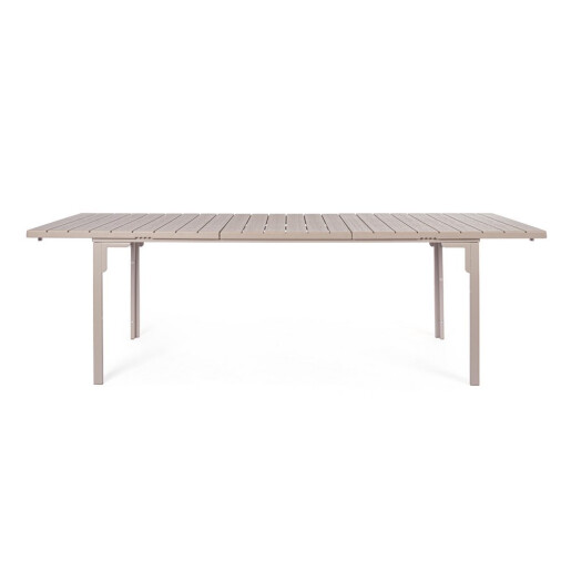 Masa extensibila gradina, terasa otel taupe Sarita 240/180x89.5x77.5/73.5h
