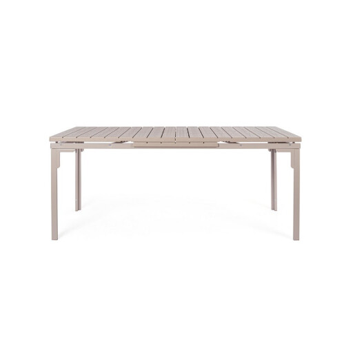 Masa extensibila gradina, terasa otel taupe Sarita 240/180x89.5x77.5/73.5h