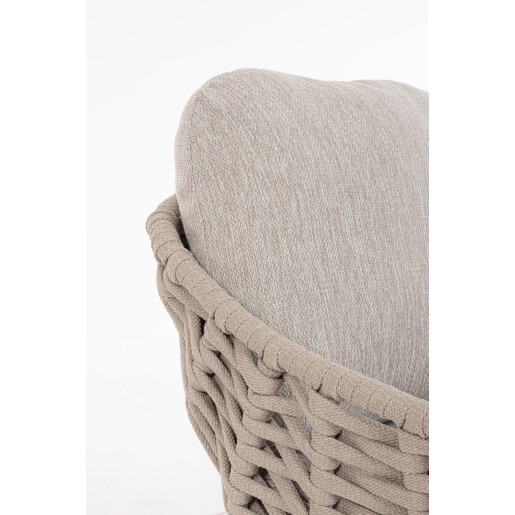 Fotoliu lemn natur textil bej Tamires 78x88x71 cm