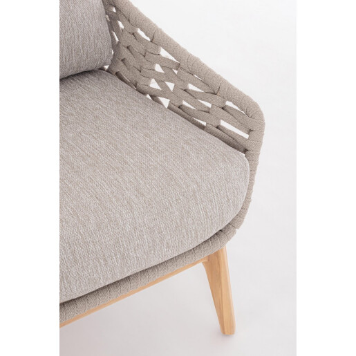 Fotoliu lemn natur textil bej Tamires 78x88x71 cm
